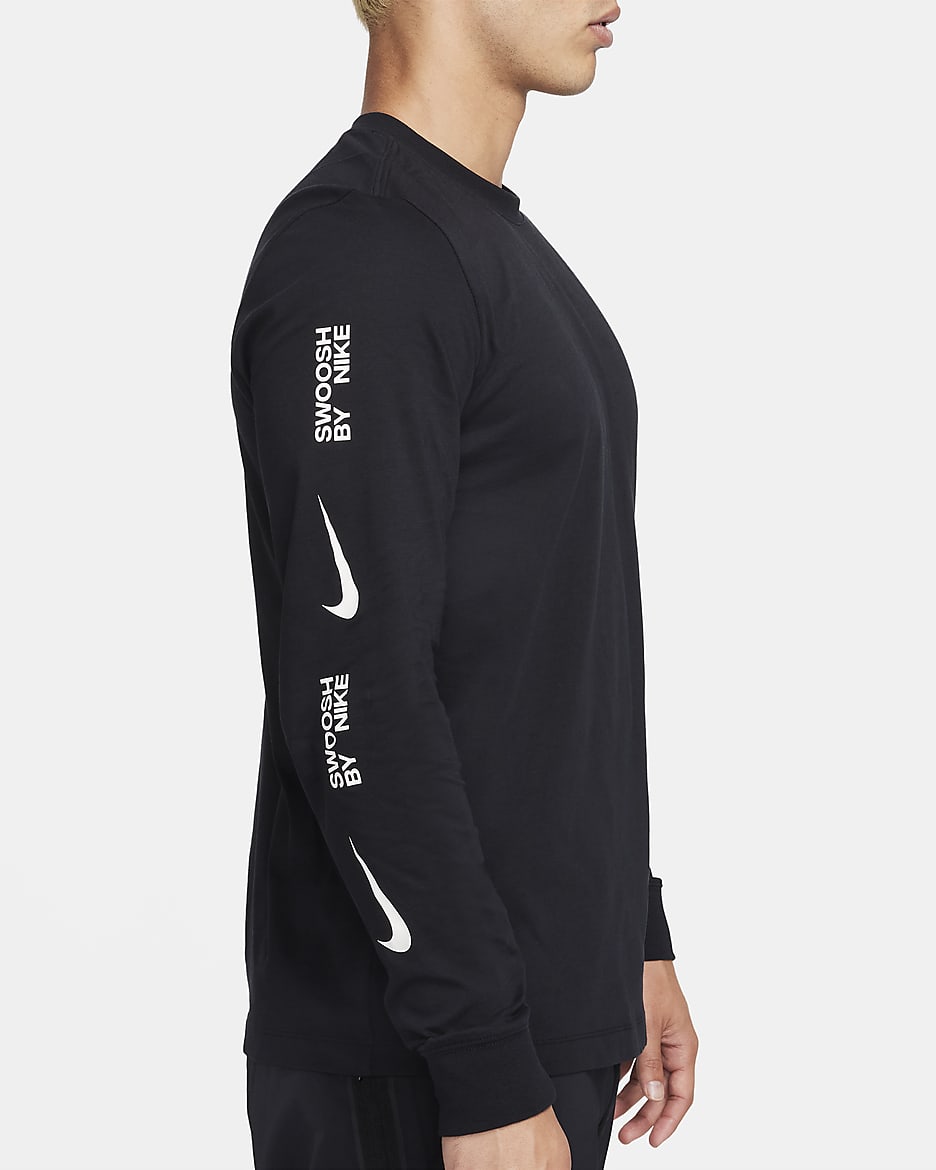 Nike swoosh long sleeve tee on sale